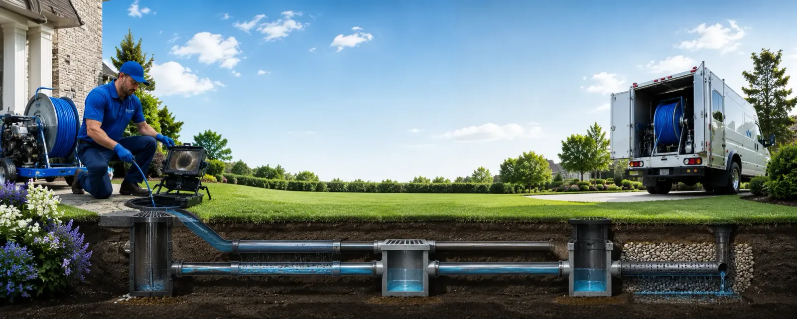 Outdoor drain cleaning information for Eau Claire, PA